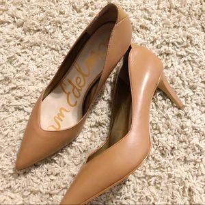 Sam Edelman Orella Nude Pointy Toe Heels